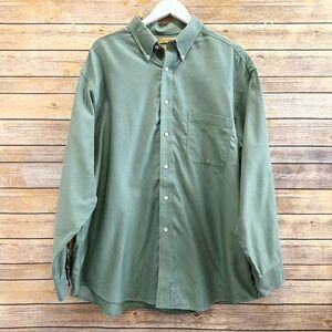 Turnbury Dress Shirt Men’s Size XL 35 Green Button Down Long Sleeve